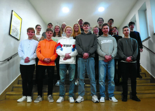 Leistungskurs Latein unter der Leitung von Henning Fisahn